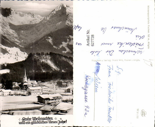 627728,Foto Ak Fischen i. Allgäu Winteransicht