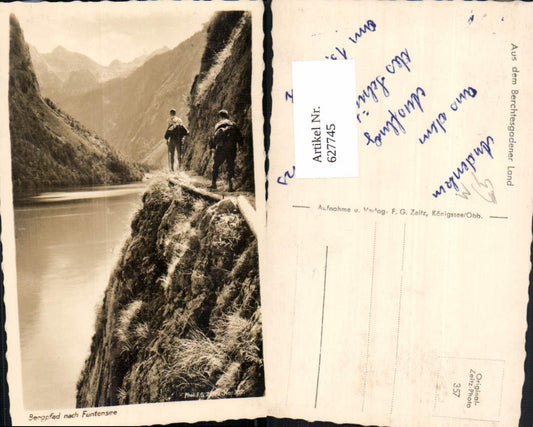 627745,Foto Ak Bergpfad nach Funtensee Wandern Schönau am Königssee