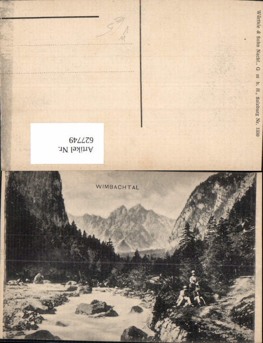 627749,Wimbachtal Ramsau b. Berchtesgaden pub Würthle Sohn 1330
