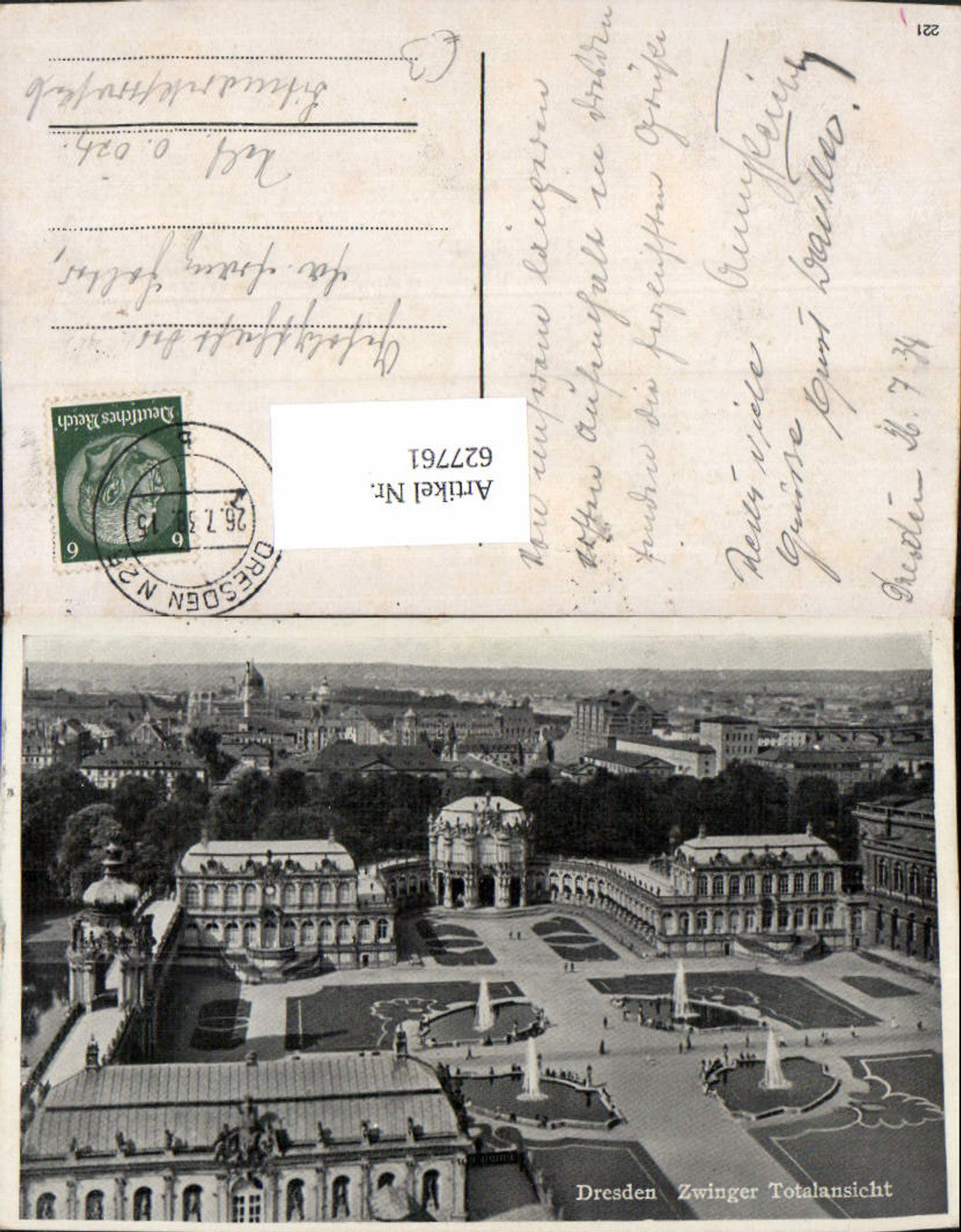 627761,Dresden Zwinger Totalansicht