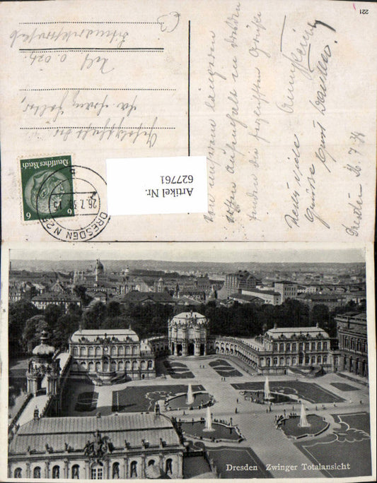 627761,Dresden Zwinger Totalansicht