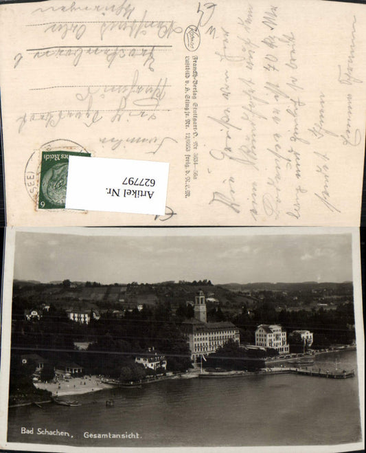 627797, Photo Ak Bad Schachen general view Lindau on Lake Constance