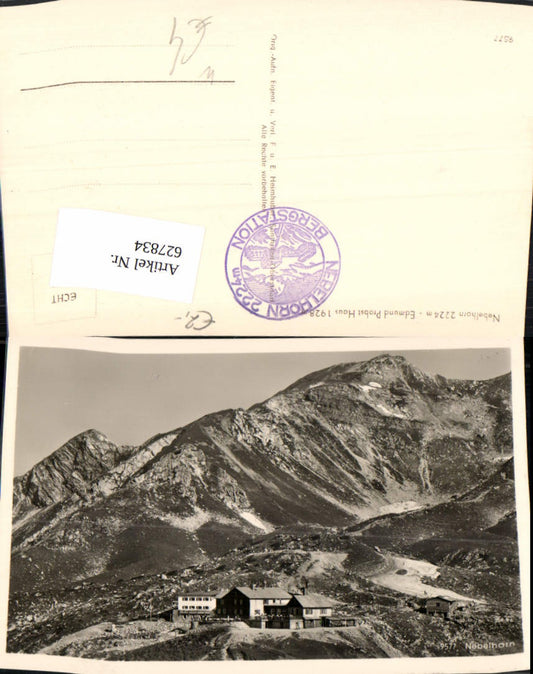 627834,Foto Ak Oberstdorf Nebelhorn Edmund-Probst-Haus