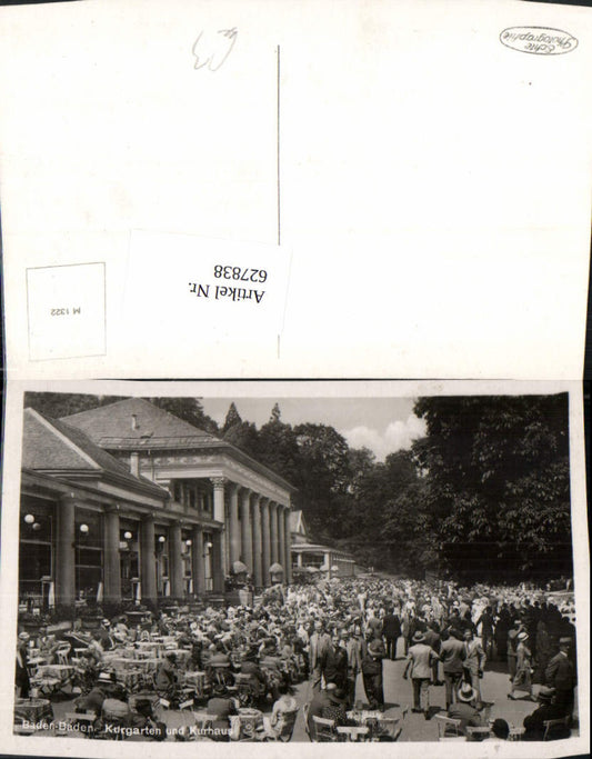 627838, Photo: Baden-Baden Kurgarten and Kurhaus