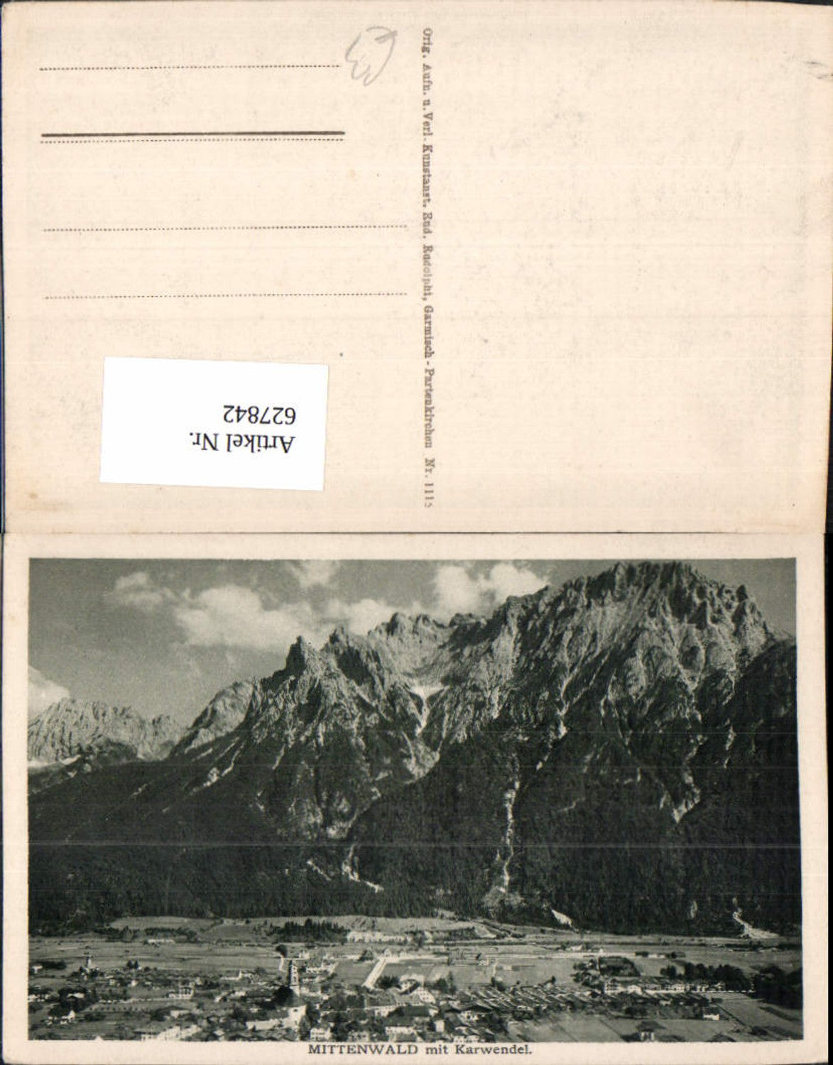 627842, Mittenwald m. Karwendel