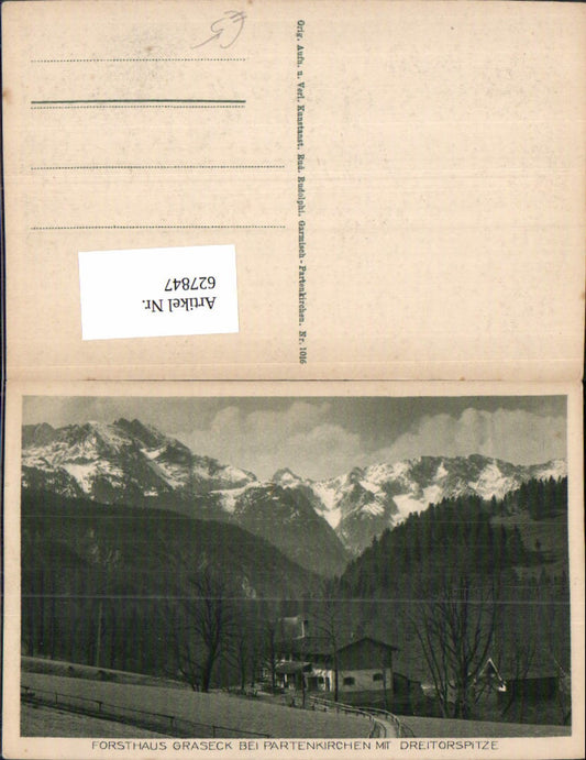 627847,Forsthaus Graseck near Partenkirchen with Dreitorspitze, Garmisch-Partenkirchen