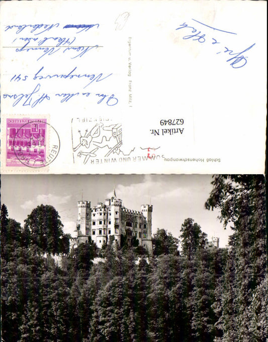 627849, Photo Ak Schwangau Hohenschwangau Castle