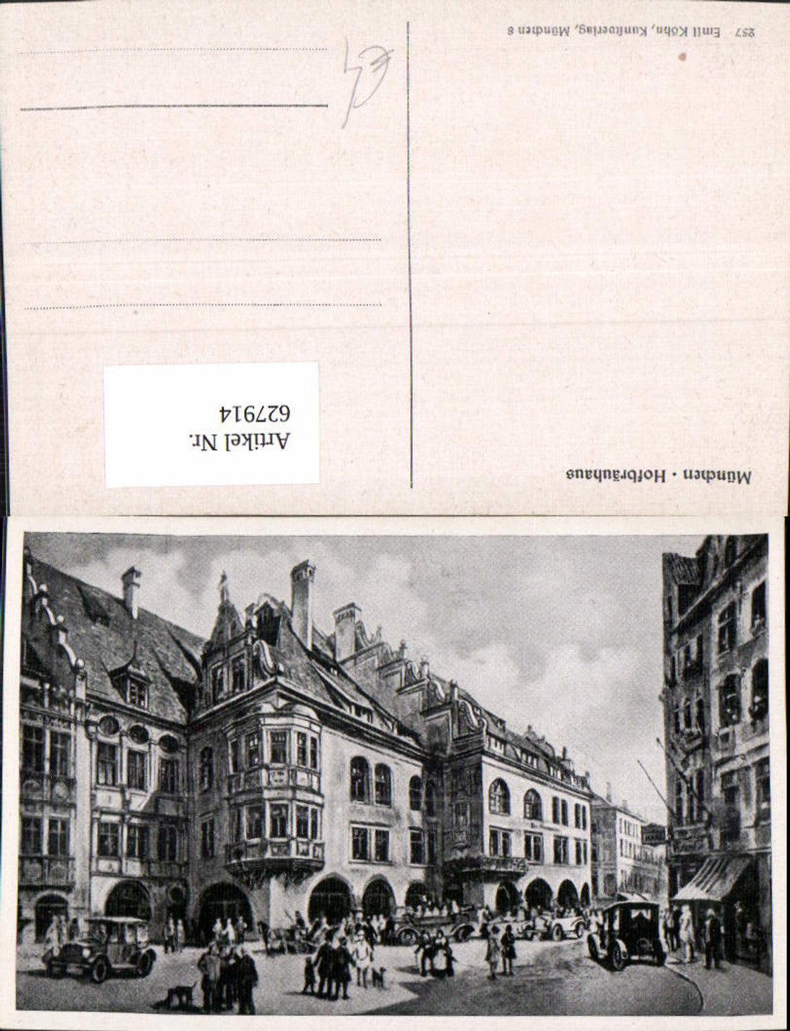 627914,Künstler Ak München Hofbräuhaus Bier