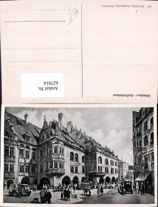 627914,Künstler Ak München Hofbräuhaus Bier