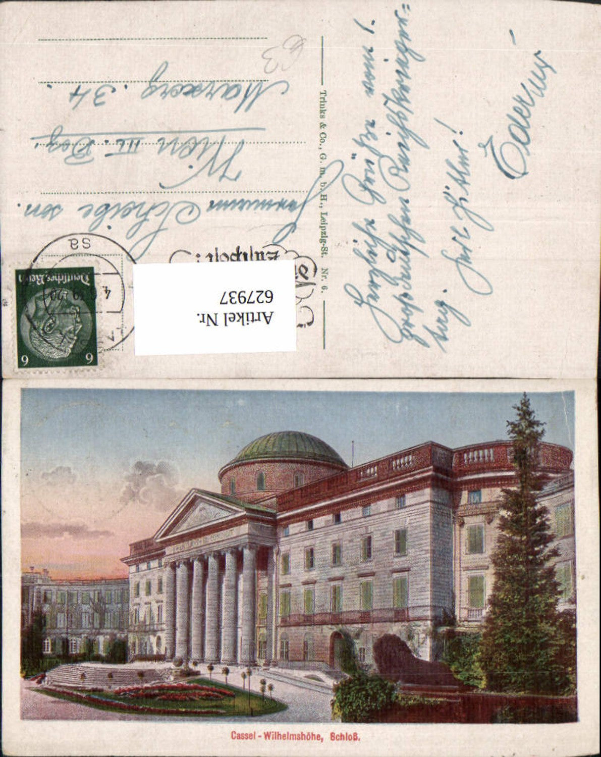 627937,Kassel Cassel Wilhelmshöhe Schloss