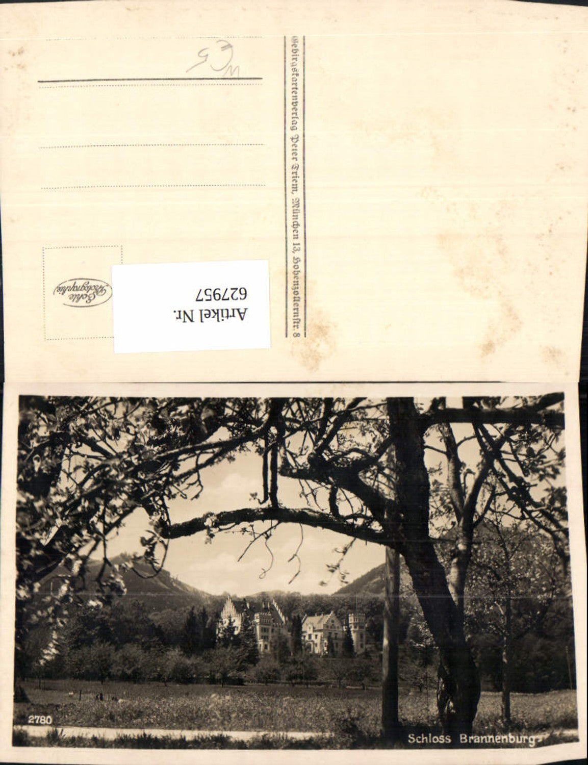 627957,Foto Ak Brannenburg Schloss Brannenburg