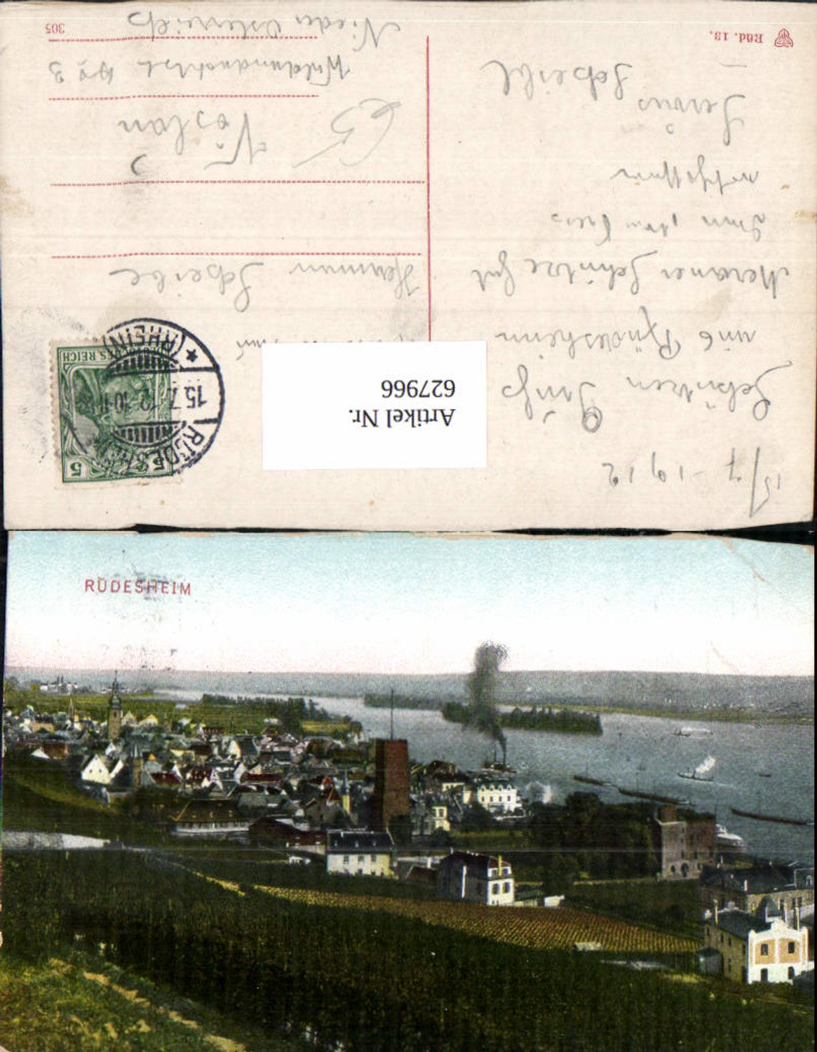 627966,Rüdesheim a. Rhein Ansicht Schiffe Dampfer