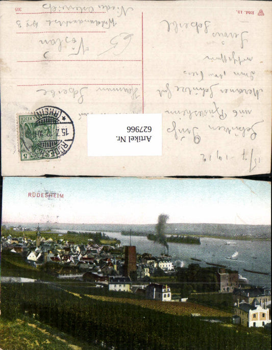 627966,Rüdesheim a. Rhein Ansicht Schiffe Dampfer