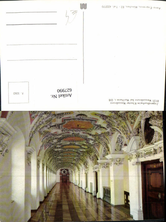 627990,Wessobrunn b. Weilheim i. Oberbayern Jugendkurheim Kloster Wessobrunn Innenansicht