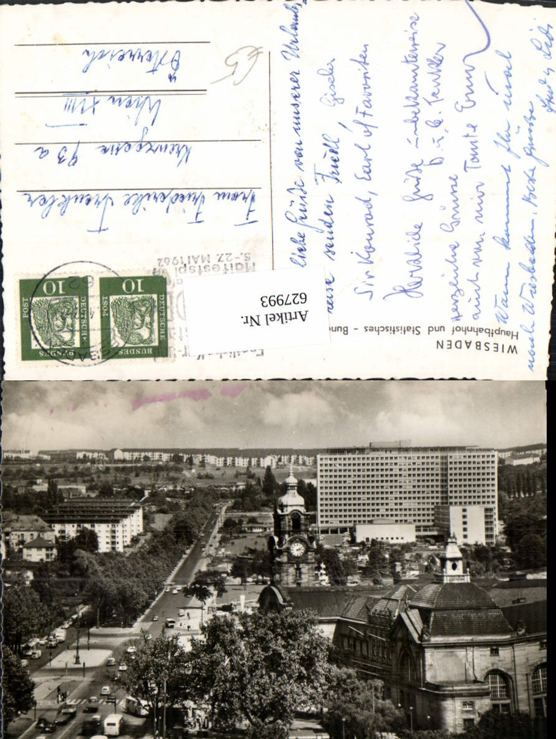 627993,Wiesbaden Hauptbahnhof u. Statistisches-Bundesamt Bahnhof