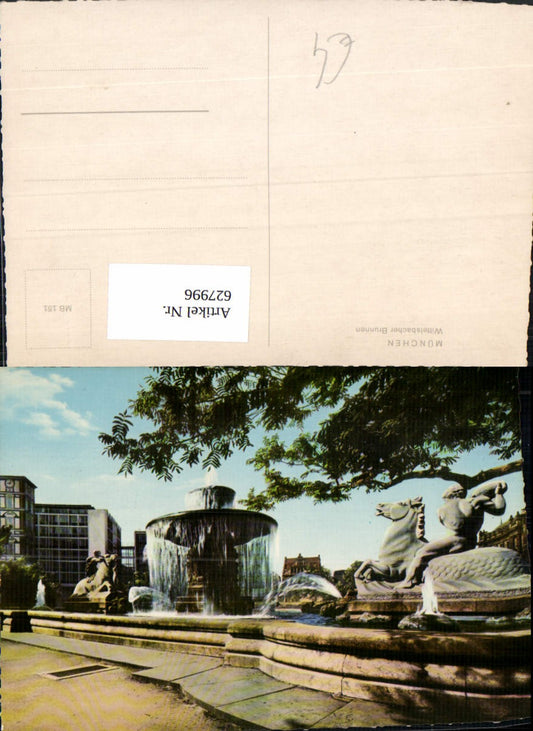 627996,München Wittelsbacher Brunnen