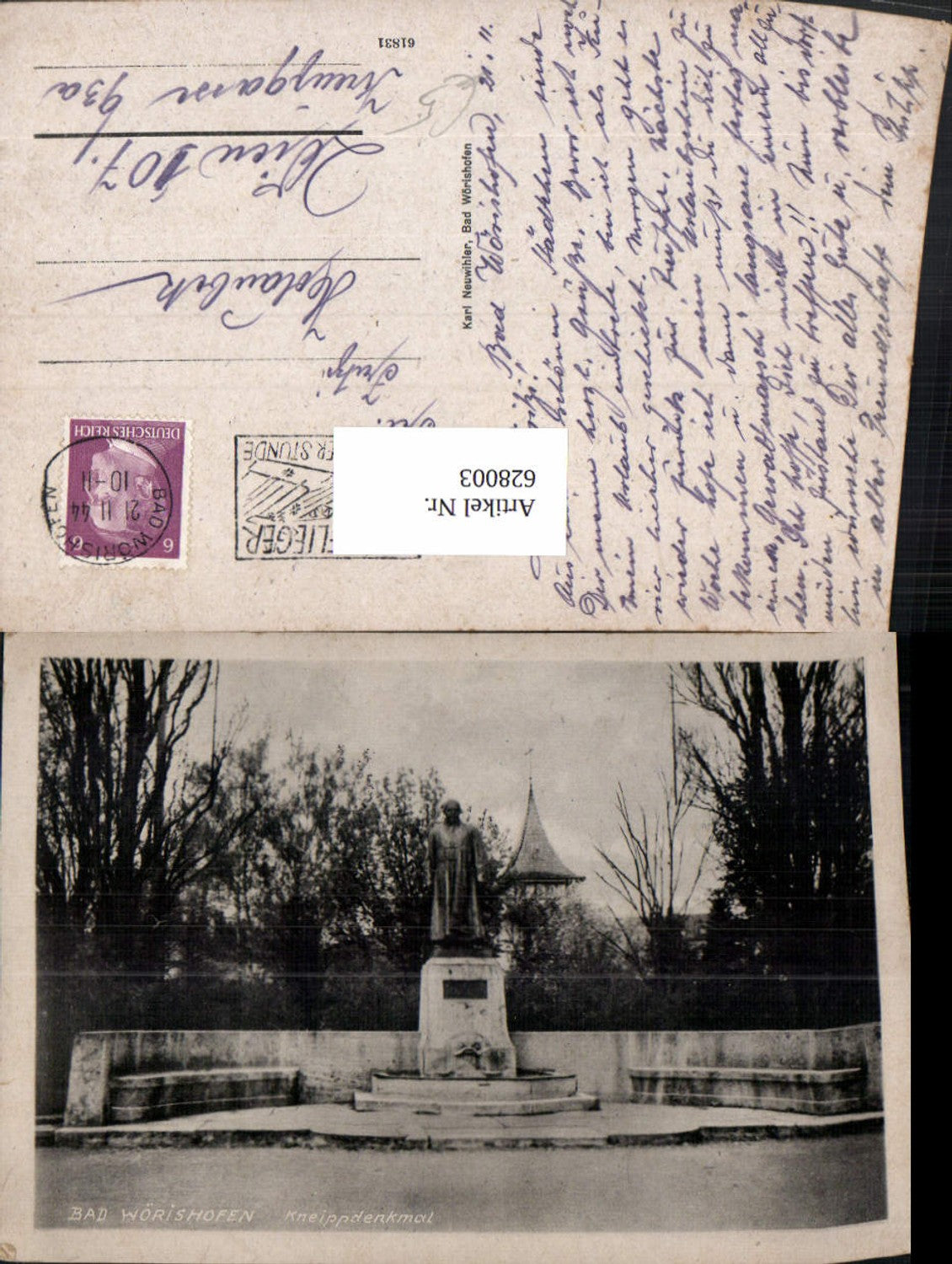 628003, Bad Wörishofen Kneipp Monument
