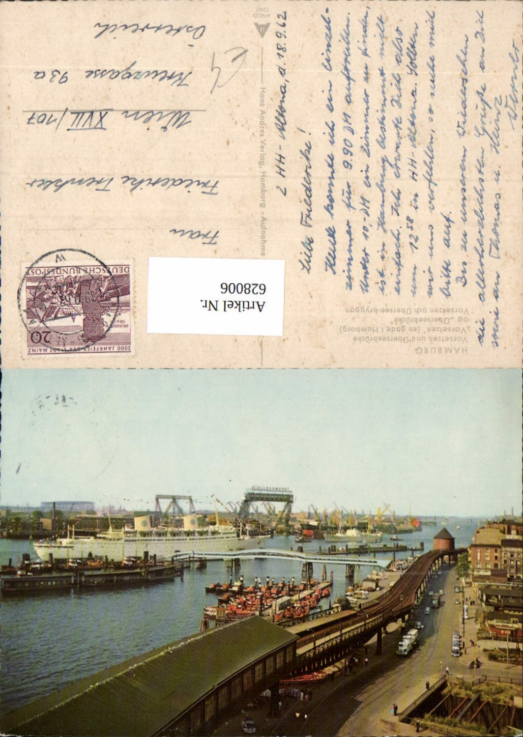 628006,Hamburg Überseebrücke Schiffe Dampfer Hafen