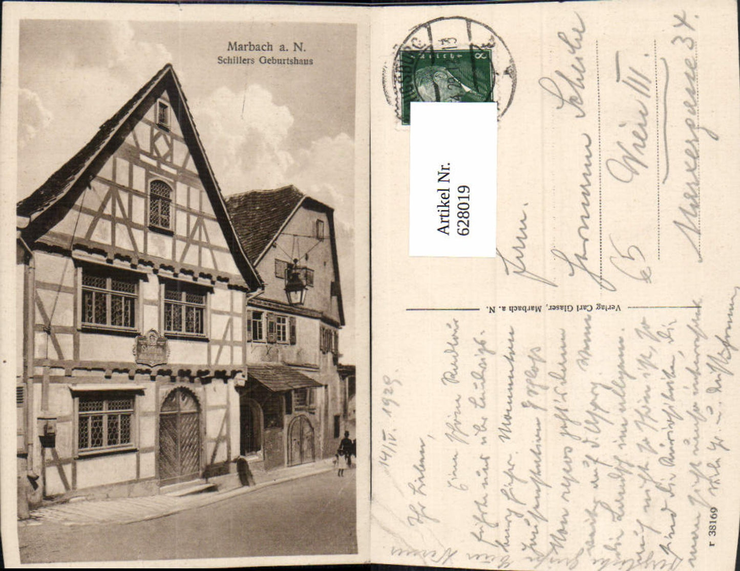 628019,Marbach a. Neckar Schillers Geburtshaus Fachwerkhaus
