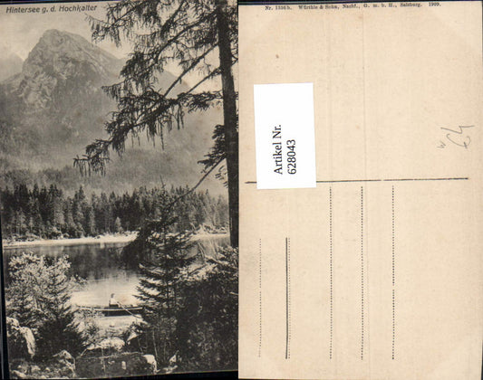 628043,Ramsau bei Berchtesgaden Hintersee g. d. Hochkalter Ruderboot Boot