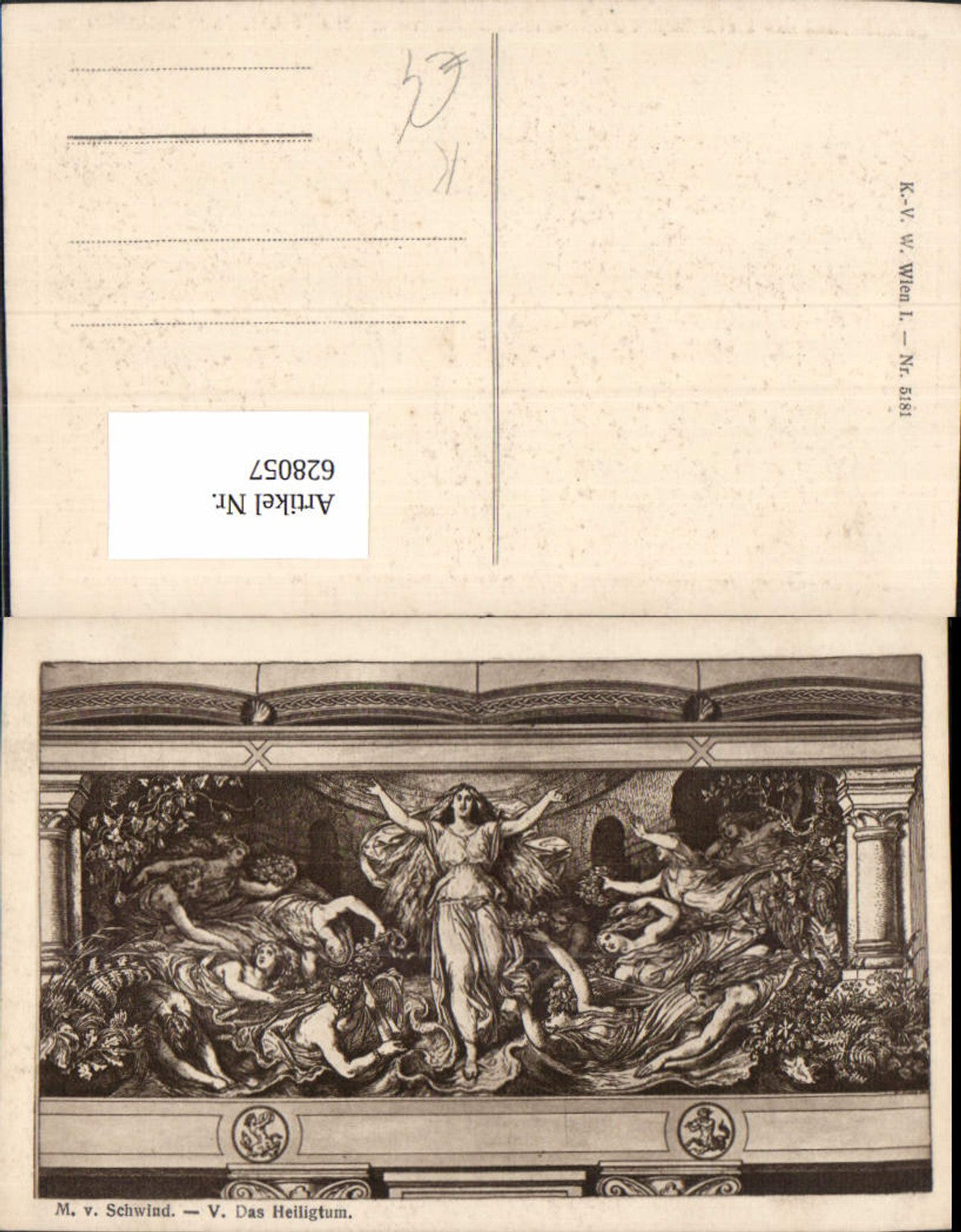 628057,Künstler Ak M. v. Schwind V Das Heiligtum