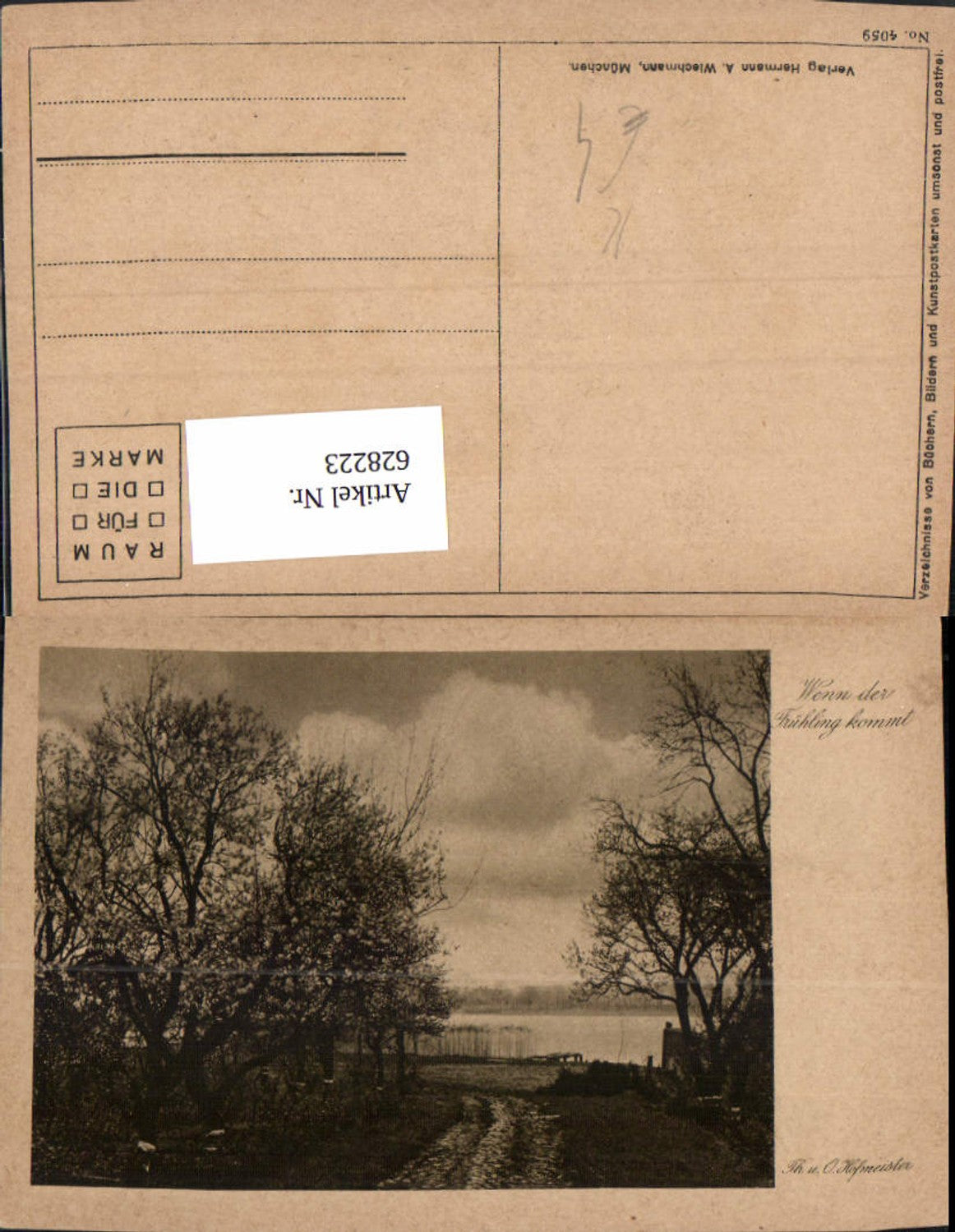 628223, Artists Ak Th. and O. Hofmeister When Spring Comes Tree Blossom