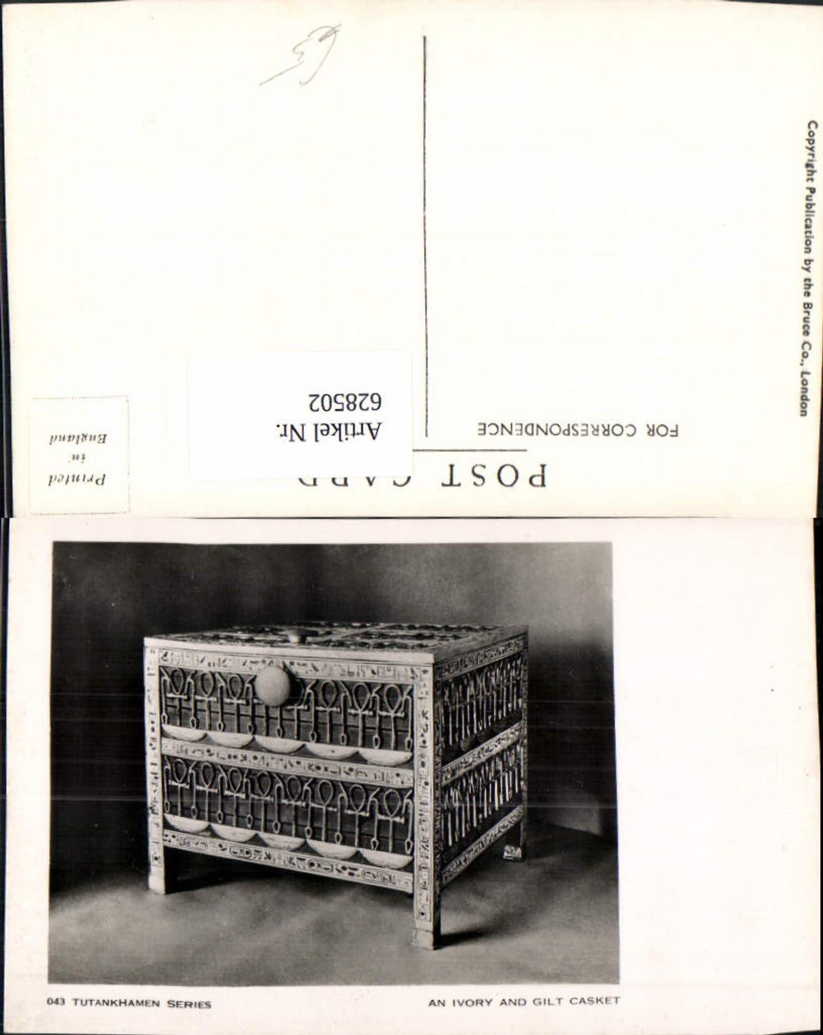 628502,Tutankhamen An Ivory and Gilt Casket Truhe Kiste Ägypten Egypt