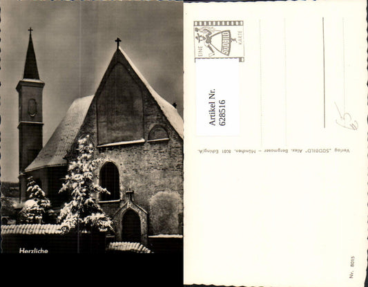 628516,Foto Ak Landsberg a. Lech Kirche Winter Weihnachten Neujahr