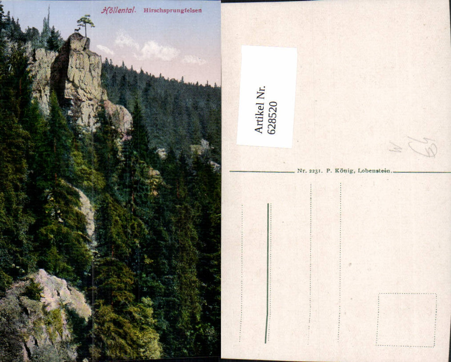 628520,Höllental Hirschsprungfelsen Hirschsprung Schwarzwald b. Breitnau