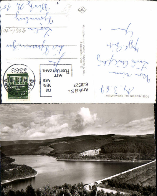 628523,Foto Ak Sösetalsperre b. Osterode Harz Talsperre