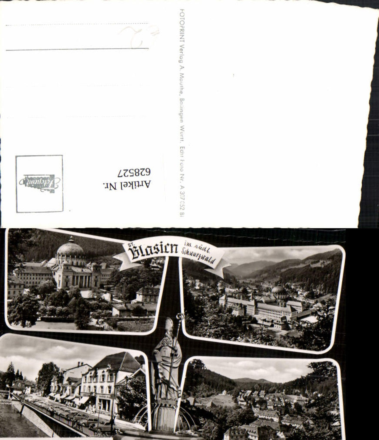 628527,Mehrbild Ak St Blasien Schwarzwald Brunnen Kloster