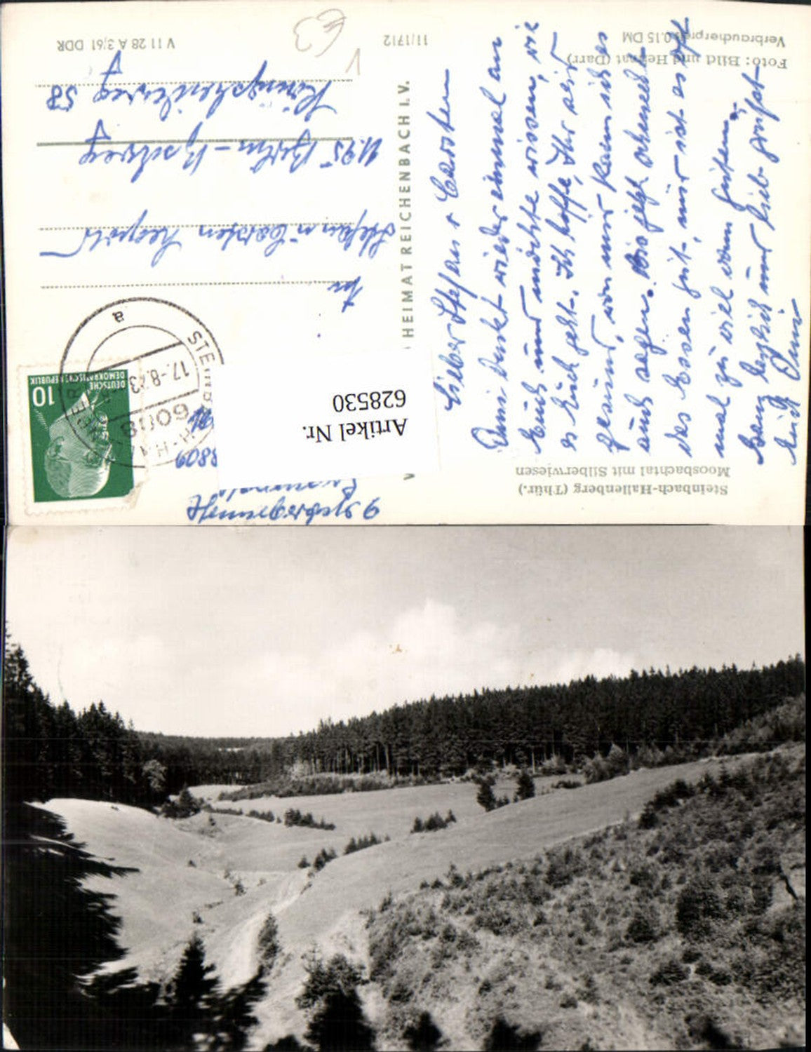 628530,Steinbach-Hallenberg Moosbachtal m. Silberwiesen pub VEB