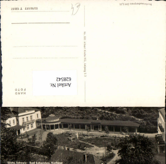 628542,Foto Ak Bad Schandau Kurhaus Sächsische Schweiz
