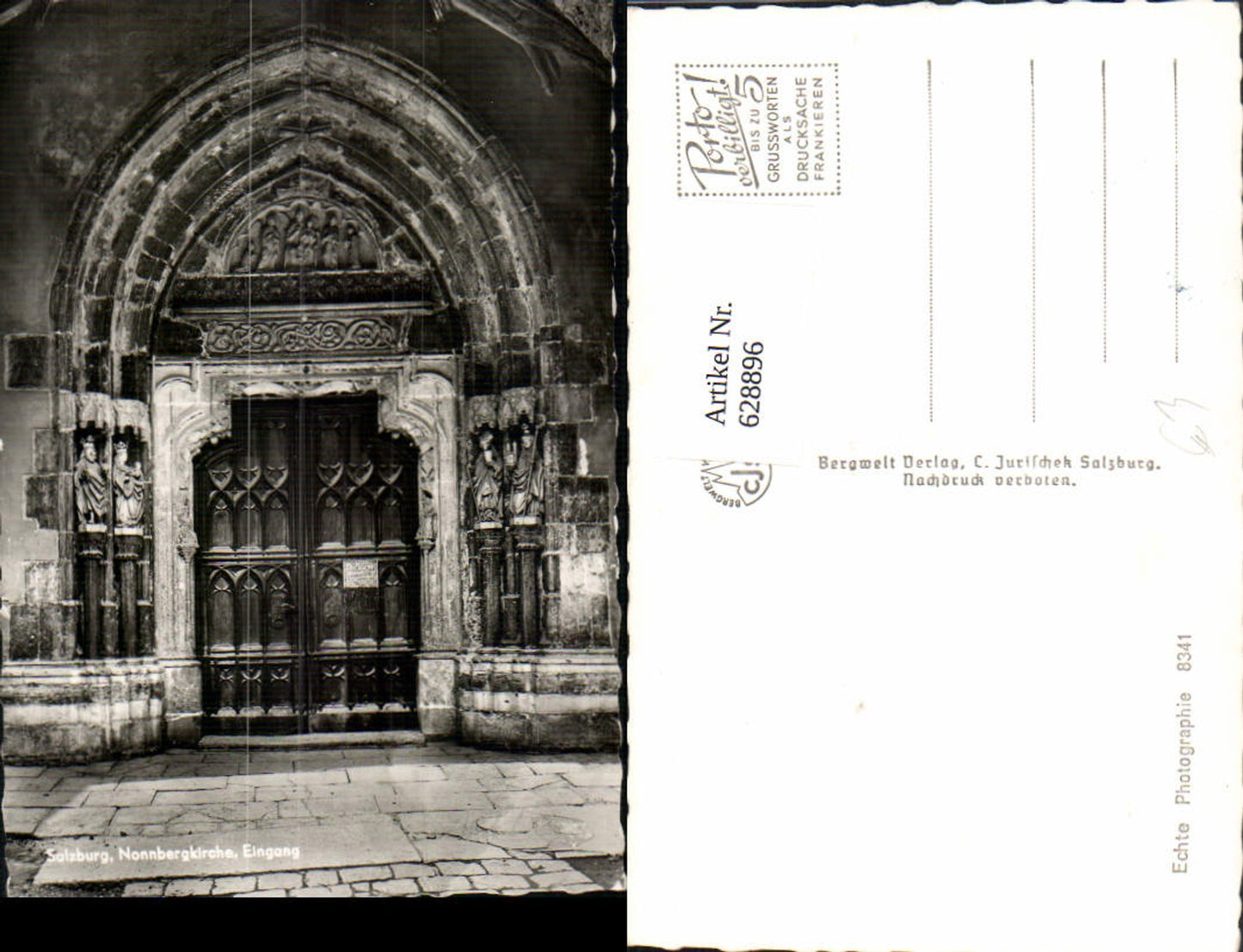 628896, Photo Ak Salzburg Nonnberg Church Entrance