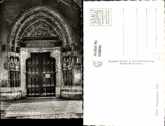628896, Photo Ak Salzburg Nonnberg Church Entrance