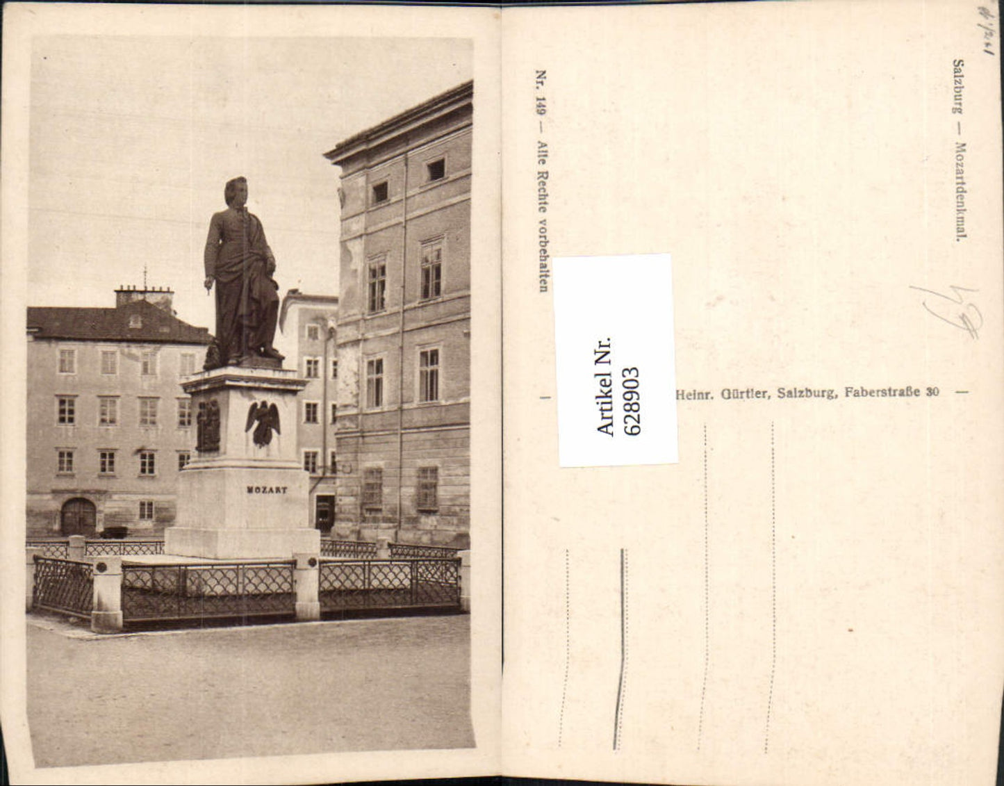 628903,Salzburg Mozart Monument Statue