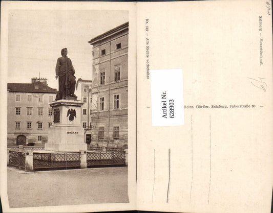 628903,Salzburg Mozart Monument Statue