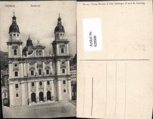 628908, Salzburg Cathedral pub Würthle Sohn 23