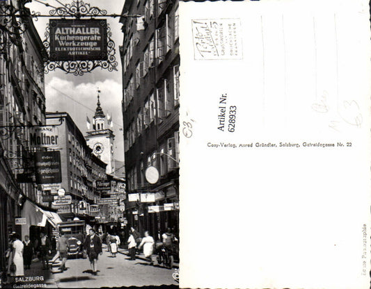 628933, Photo Ak Salzburg Getreidegasse Bus pub Cosy 513