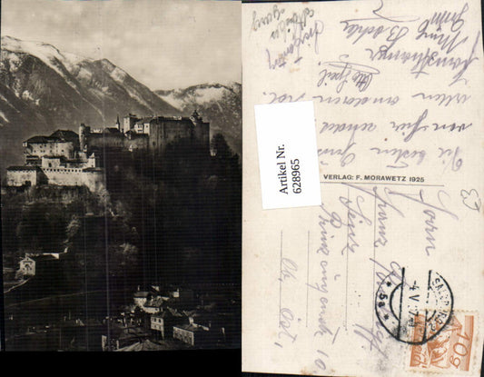 628965, Photo Ak Salzburg Hohensalzburg Fortress