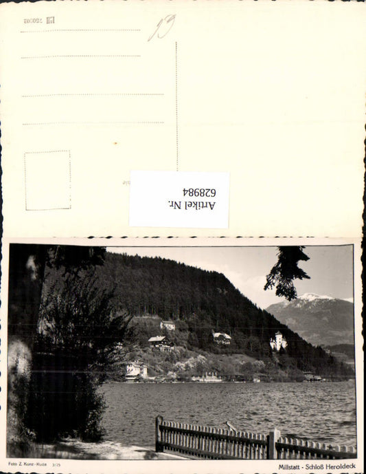628984,Foto Ak Millstatt am See Schloss Heroldeck