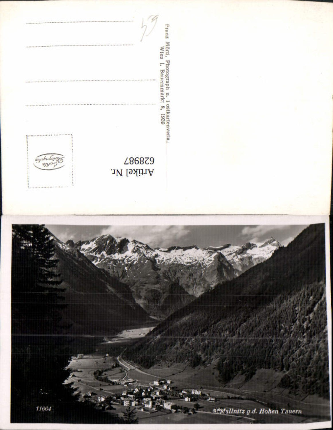 628987,Foto Ak Mallnitz ge. d. Hohen Tauern
