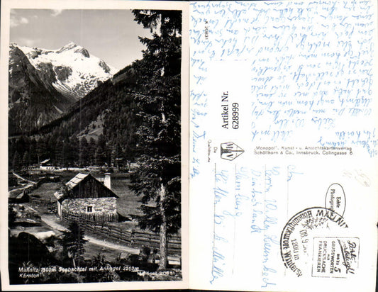 628999,Foto Ak Mallnitz Seebachtal m. Ankogel