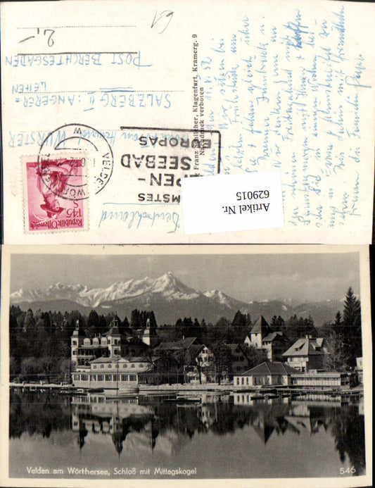 629015,Velden am Wörthersee Schloss u. Mittagskogel