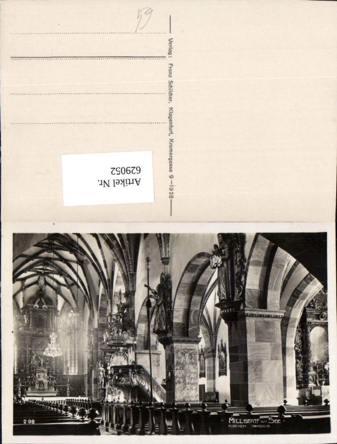 629052,Millstatt a. See Kirche Innenansicht