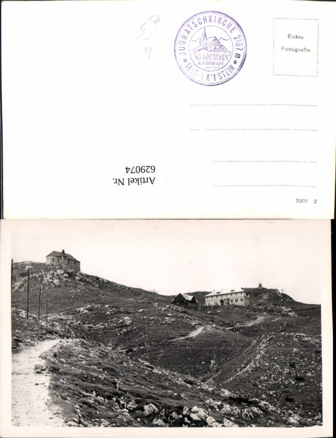 629074,Foto Ak Dobratschkirche Maria a. Stein Bad Bleiberg Villach