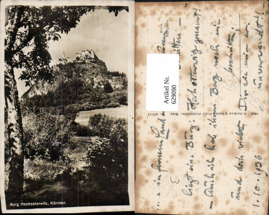 629090,Foto Ak Hochosterwitz Burg Sankt Georgen am Längsee