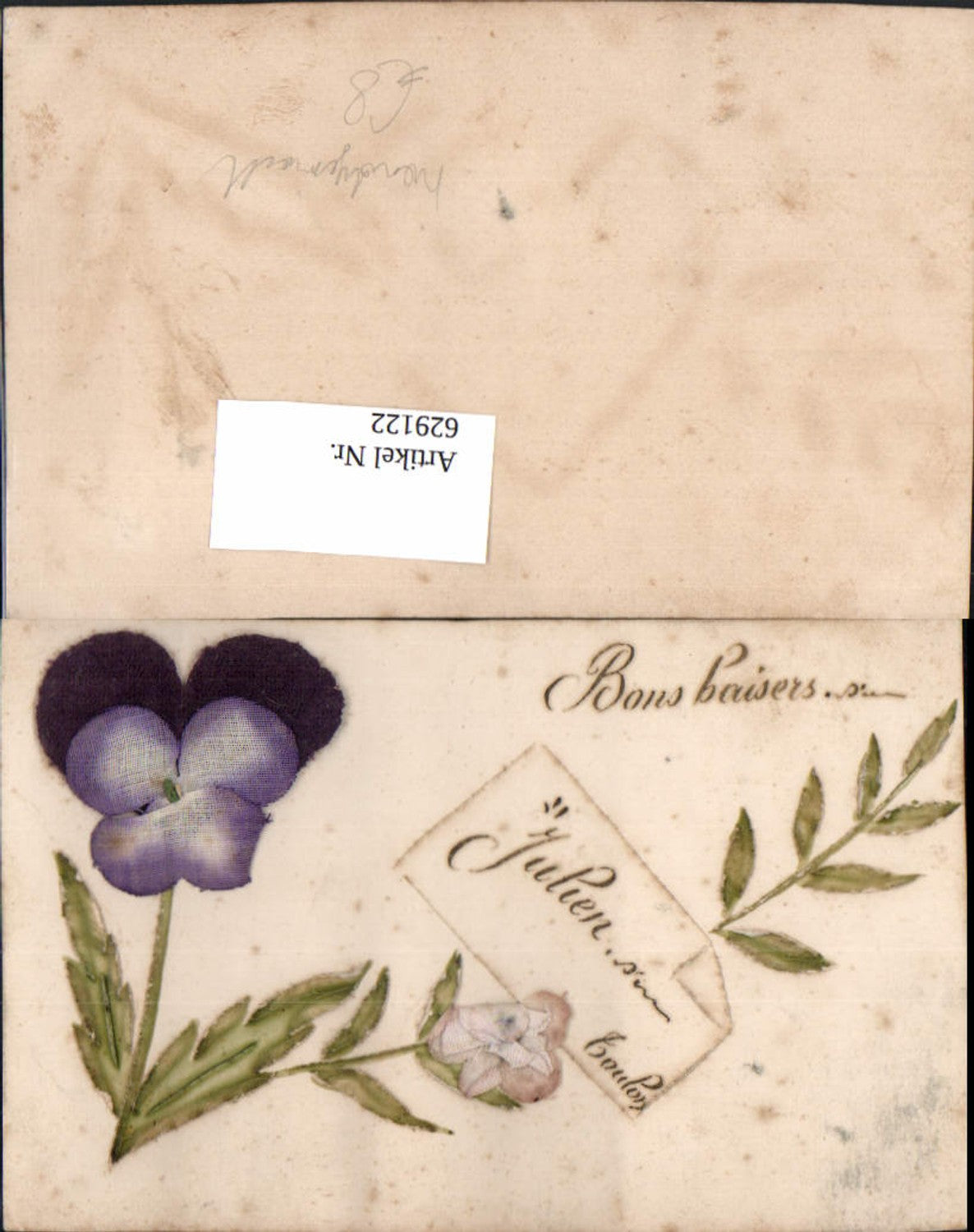 629122, Handmade Material Ak Fabric Flower Pansy Bons meringues Kind regards