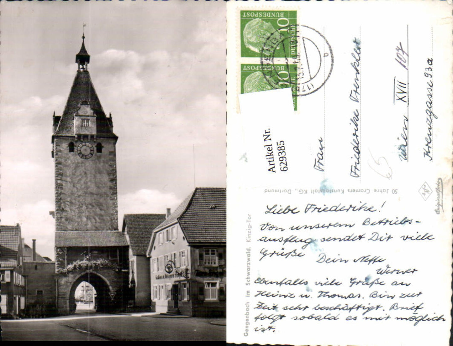 629385,Foto Ak Gengenbach i. Schwarzwald Kinzig-Tor