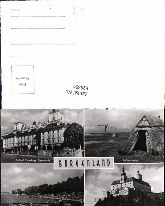 629394,Mehrbild Ak Pußtabrunnen Neufeldersee Schloss Esterhazy Eisenstadt Burg Forchtenstein